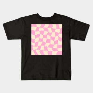 Trippy checkered pattern Kids T-Shirt